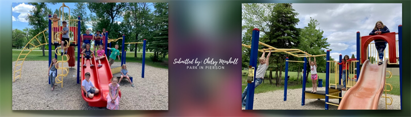Playpark located at the Sports Grounds in Pierson MB