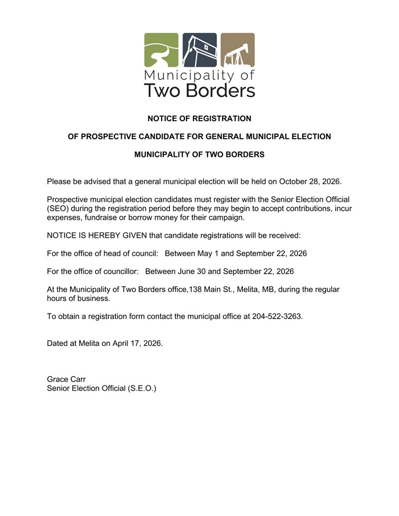 2026 Notice of Registration