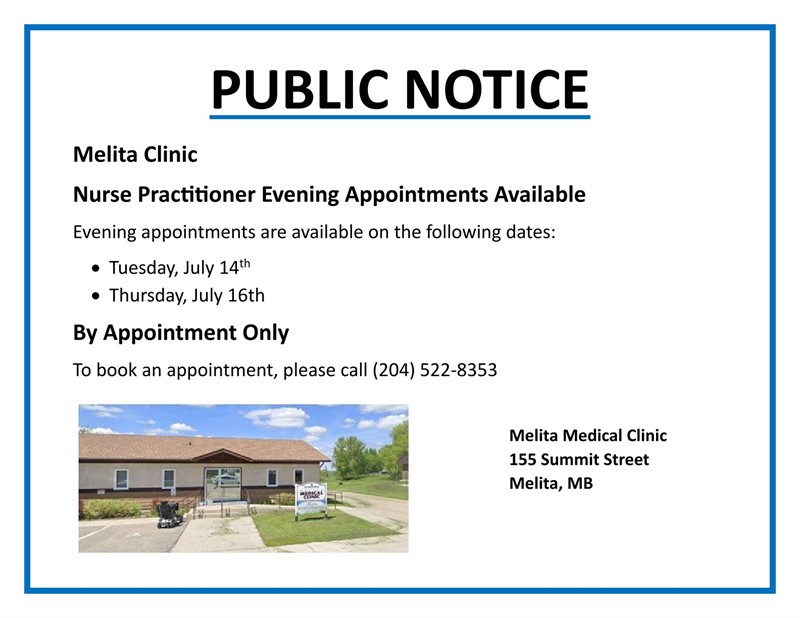 Melita Clinic Evening Appointments