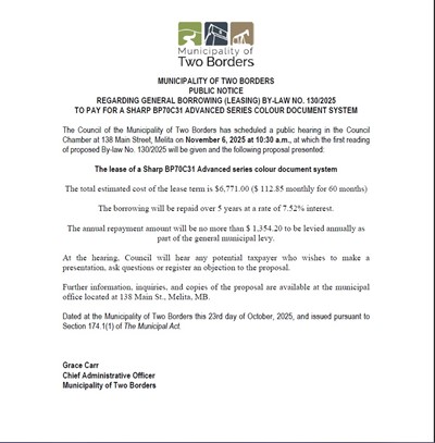 Public Notice-Pierson Photocopier