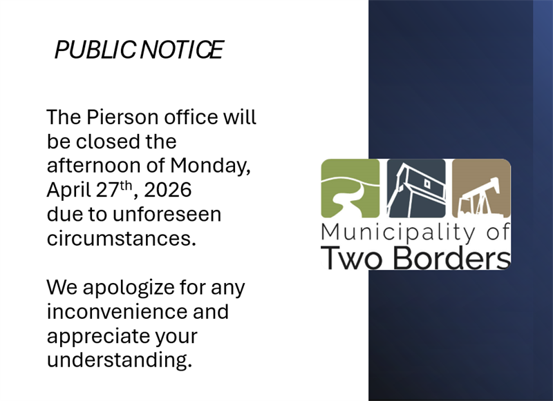 The Pierson office will be closed the afternoon of Monday, April 27th, 2026