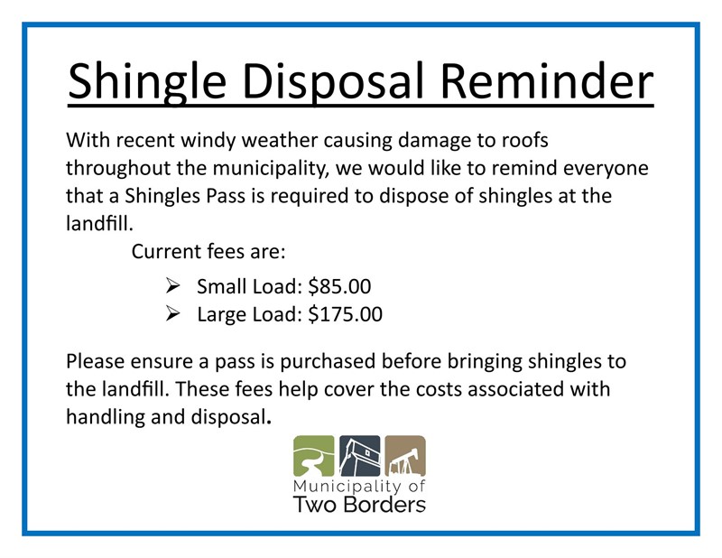 Shingle Disposal Reminder