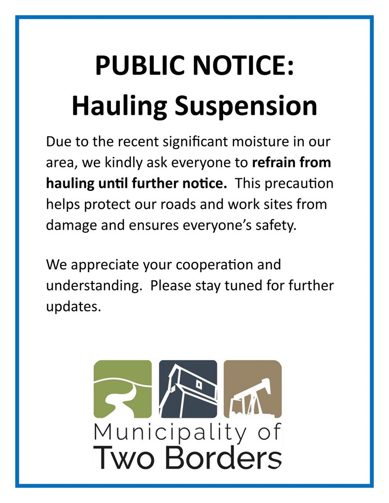 Temporary Hauling Suspension